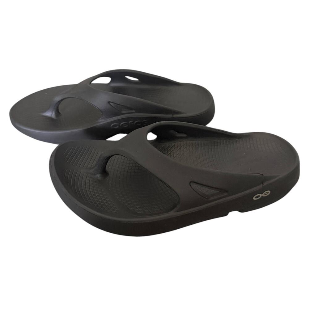 Oofos OOriginal Thong Sandals Black Women’s 7 Casual Comfort Beach Pool Summer - Picture 5 of 9
